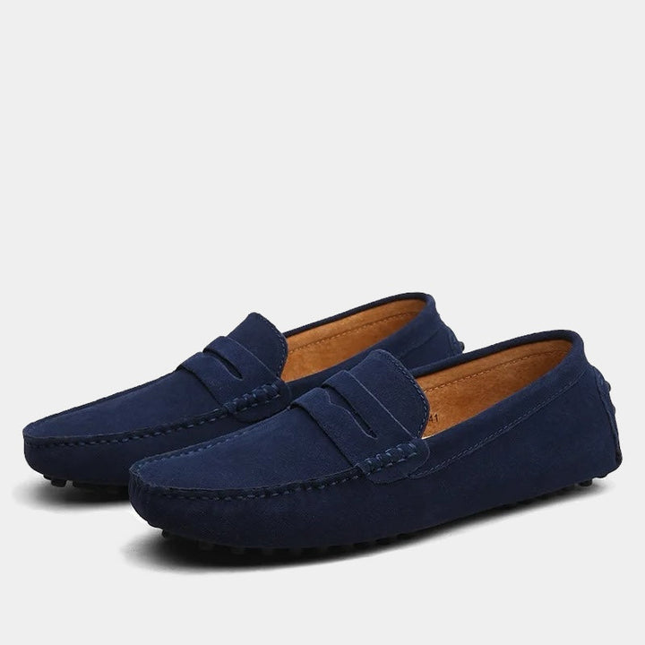 ELENA HARPER™  |  MODERN SUEDE PENNY LOAFERS FOR MEN