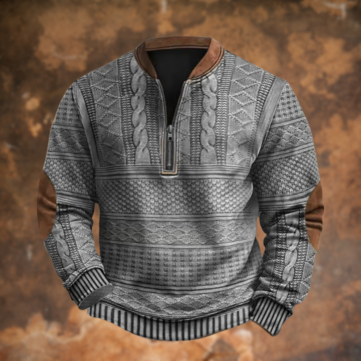 Sven | Men's Classic Winter Jacket with Zipper and Shearling Lining
