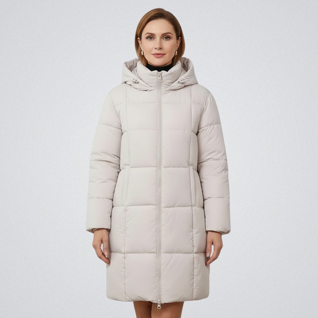 Ariah | Women's Hooded Puffer Coat with Tailored Silhouette