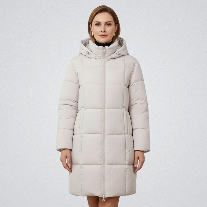 Ariah | Women's Hooded Puffer Coat with Tailored Silhouette