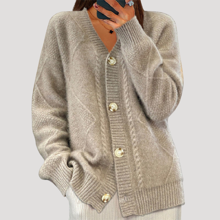 Buttoned Women's Cardigan
