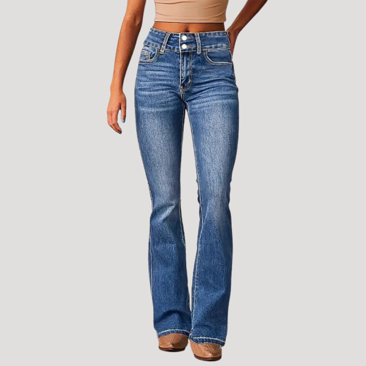 High-Waisted Bootcut Jeans for Women