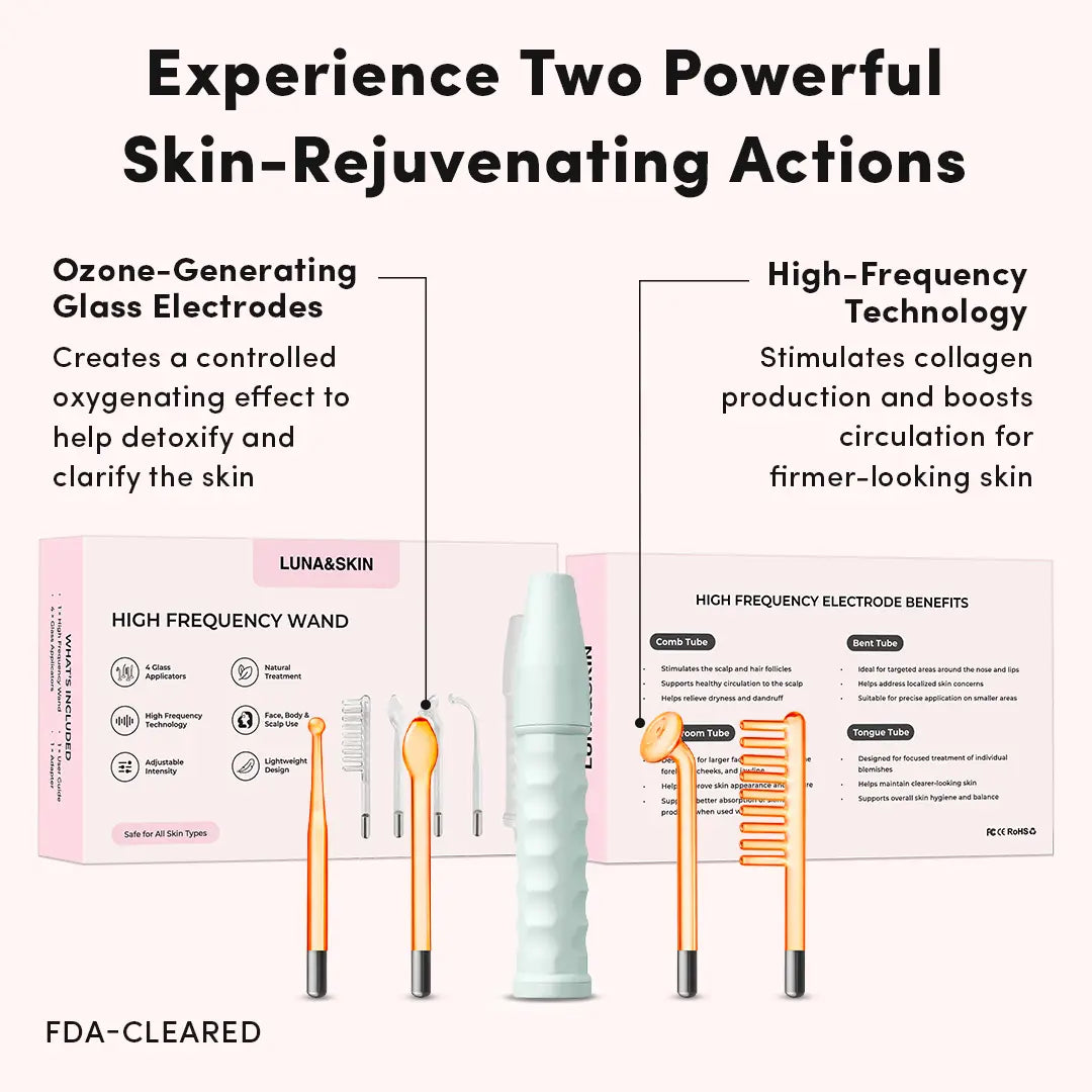 High Frequency Wand Skin Care – Glass Electrode Therapy