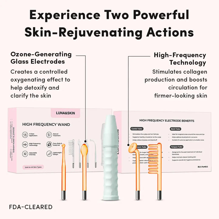 High Frequency Wand Skin Care – Glass Electrode Therapy