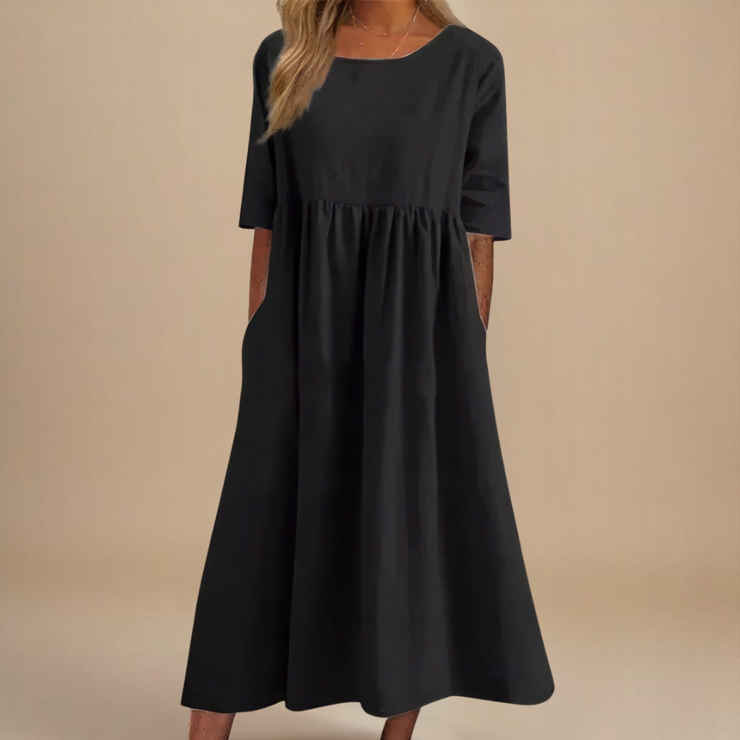Sofia Flattering Dress, view 5 - Elena Harper