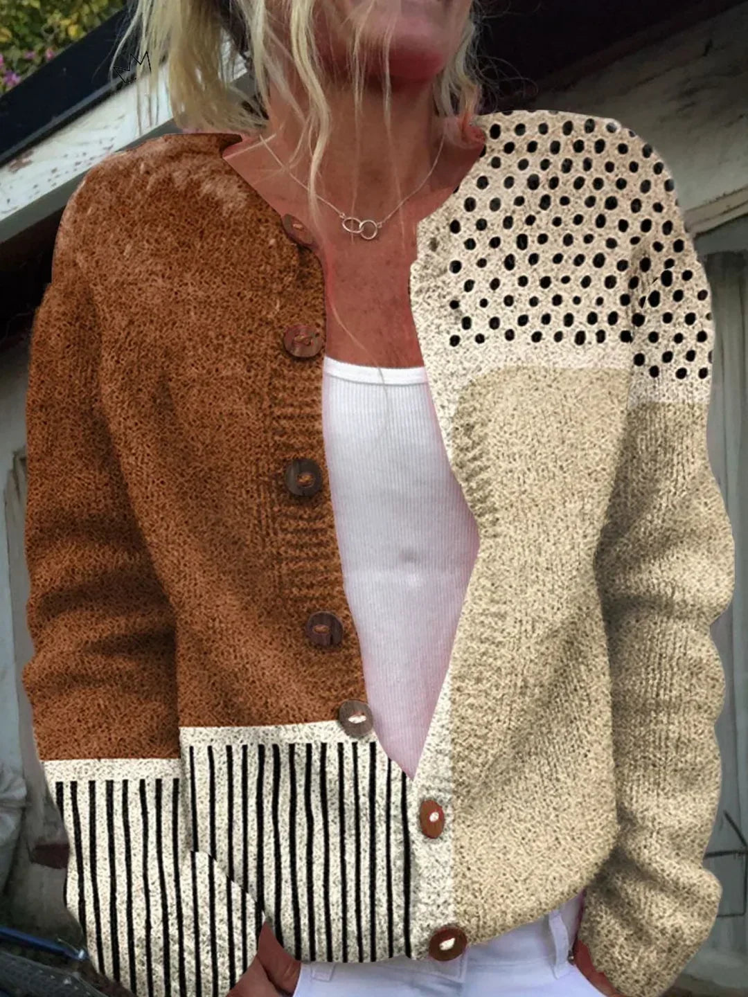 Eloise Vintage Knit Cardigan Sweater - Elena Harper