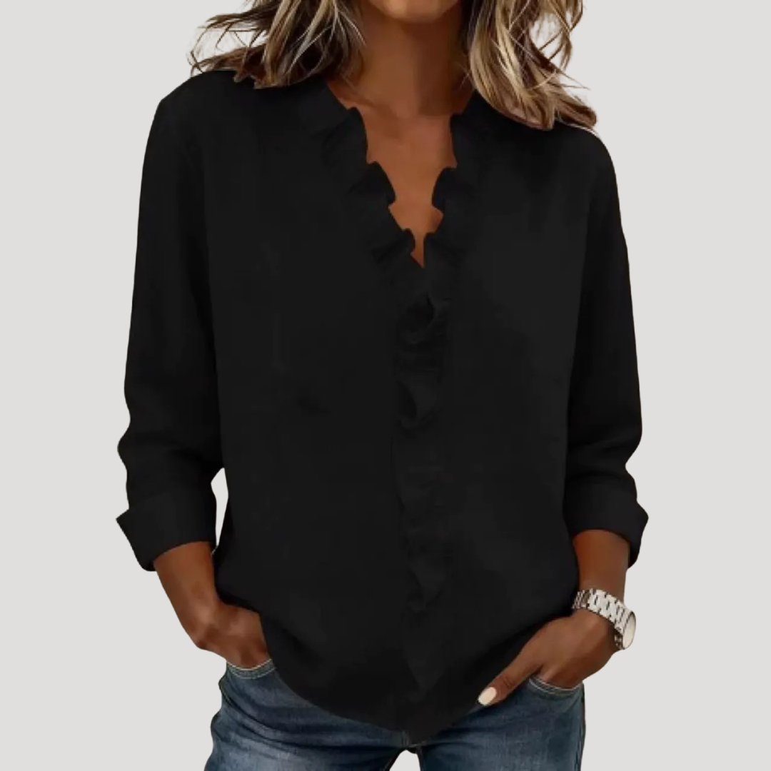 Elegant Women's Ruffled Blouse