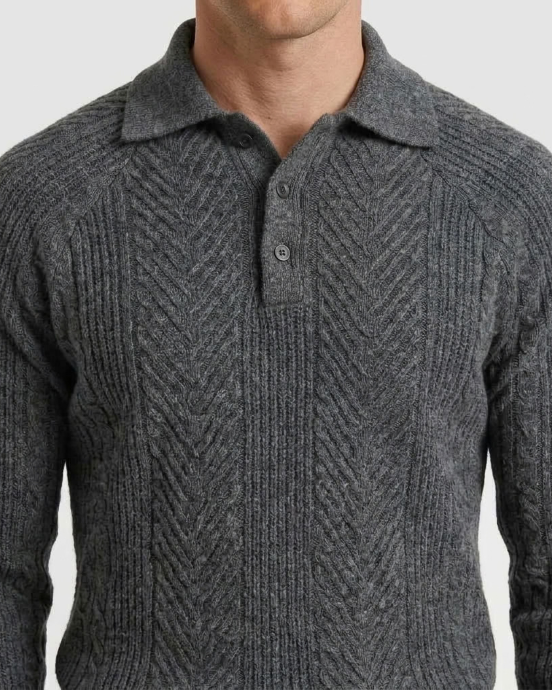Textured Slim Fit Sweater for Men