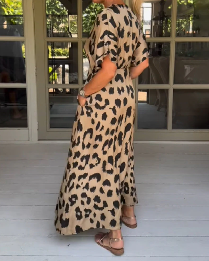 Onuia Leopard Print Dress - Elena Harper