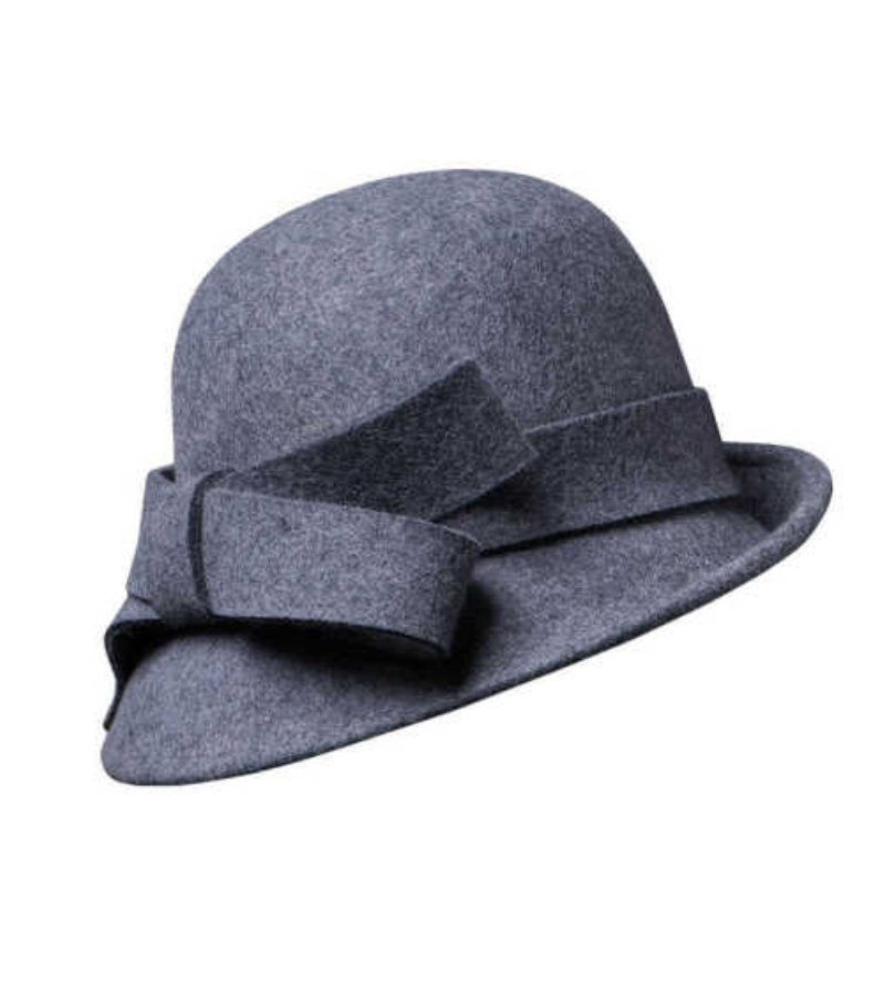 Klaver - Vintage Felt Hat with Side Bow