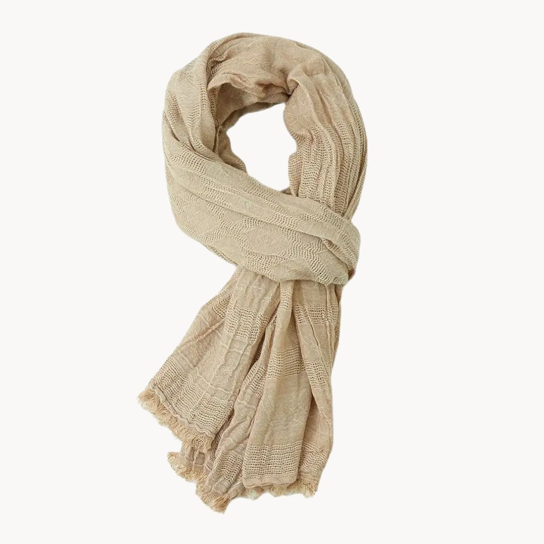 Men's Soft Cotton Linen Blend Scarf