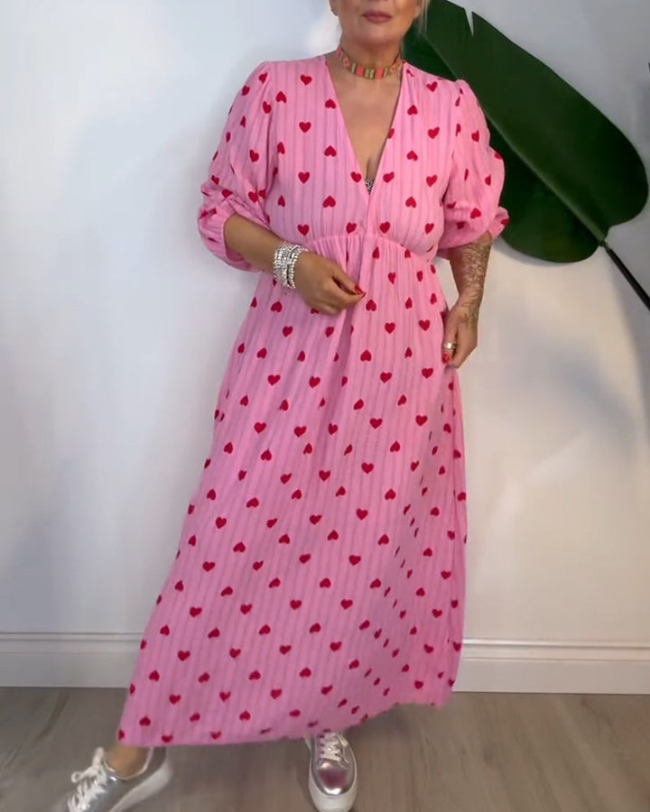 Sophia Sweet Heart Flow Maxi Dress - Elena Harper