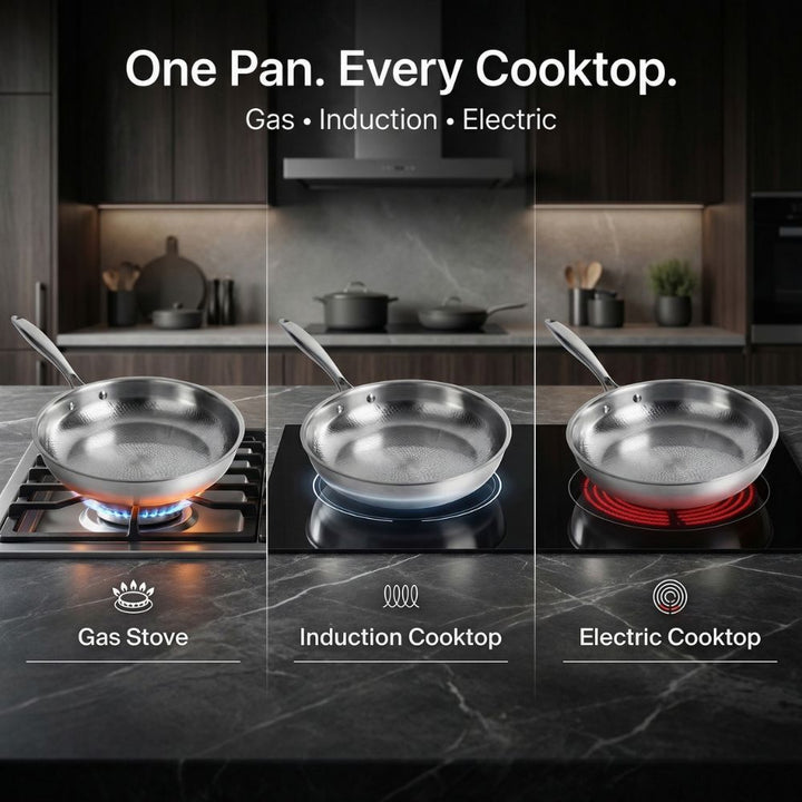 Titanium Frying Pan with Free Lid
