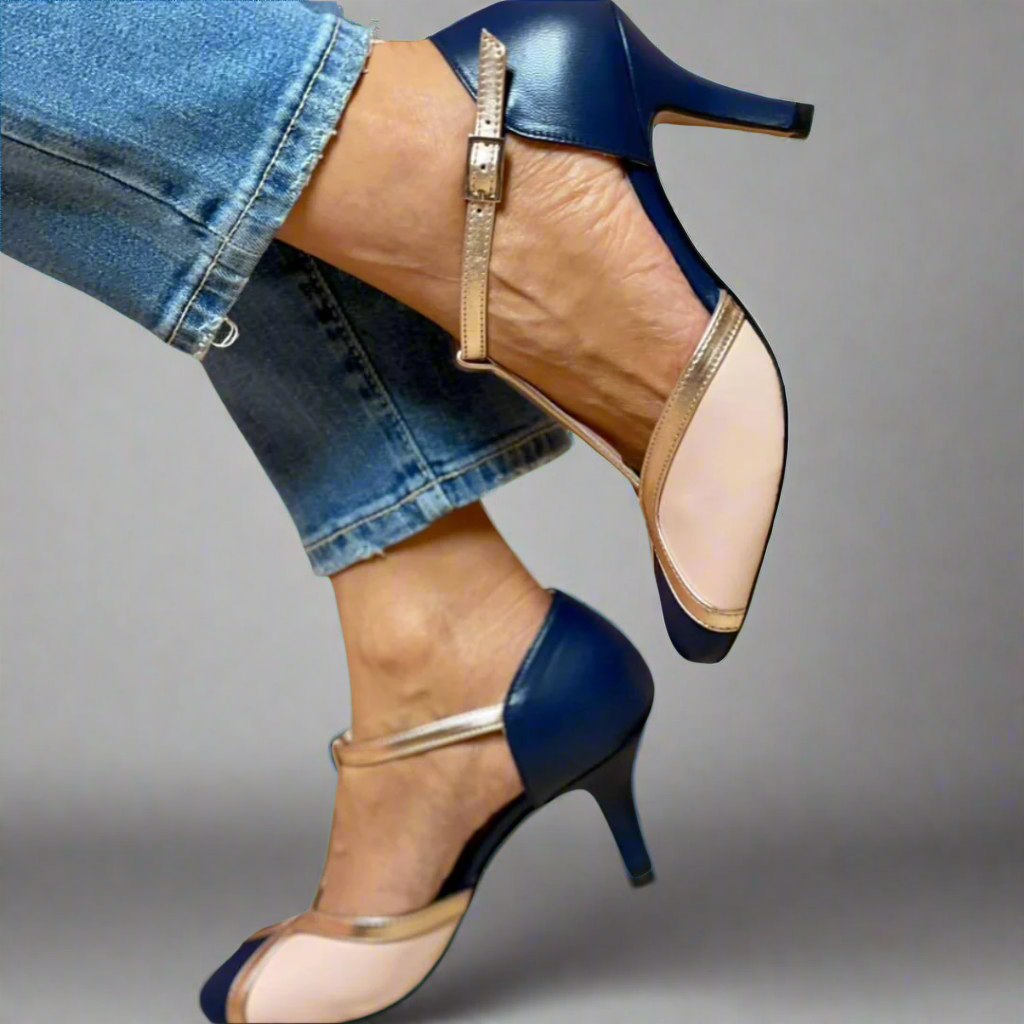 Brunhilde | Elegant Comfort Sandals with Heel