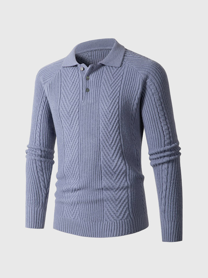 Henley Polo Sweater