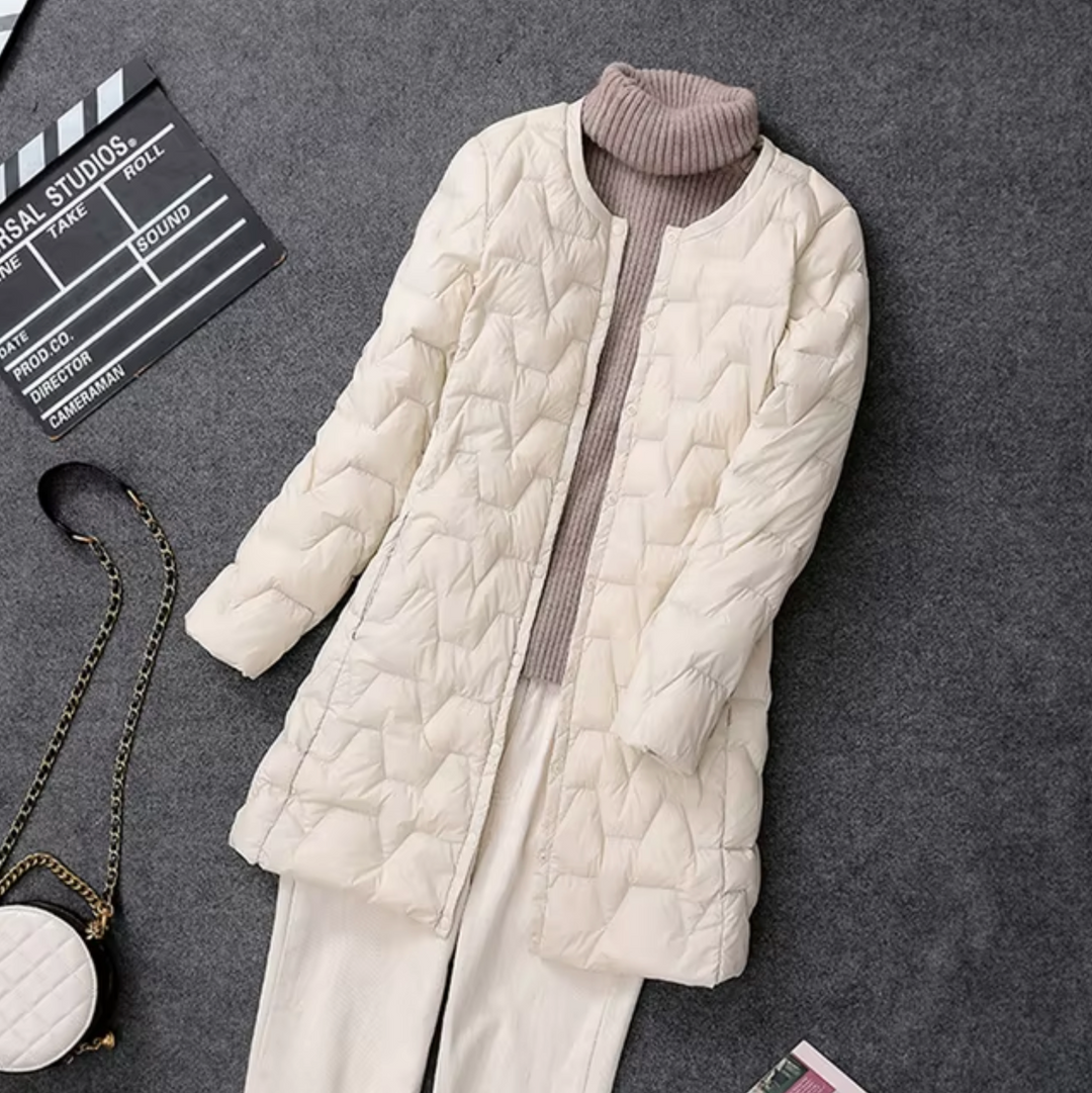 Women's Elegant Puffer Jacket - Stay Warm in Style