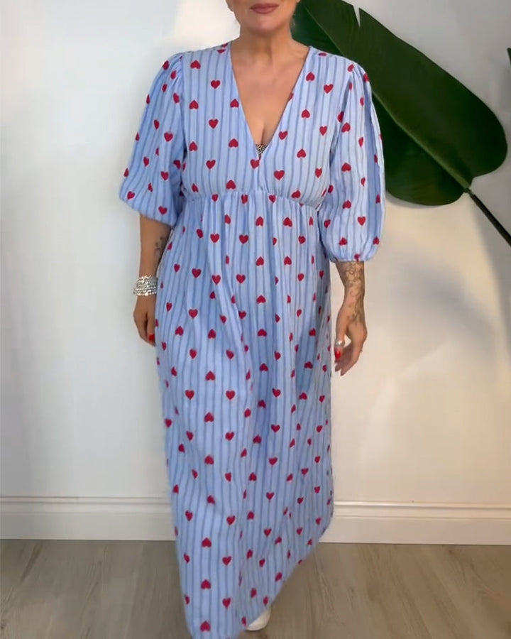 Sophia Sweet Heart Flow Maxi Dress - Elena Harper