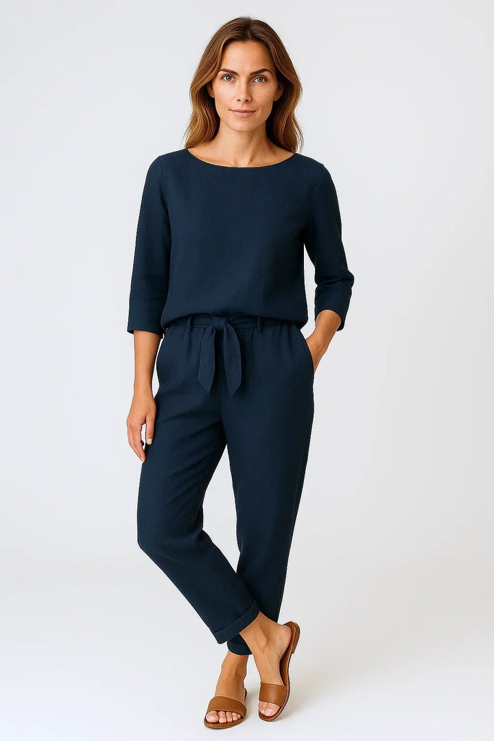 Aimee Elegant Two-Piece Set, view 2 - Elena Harper