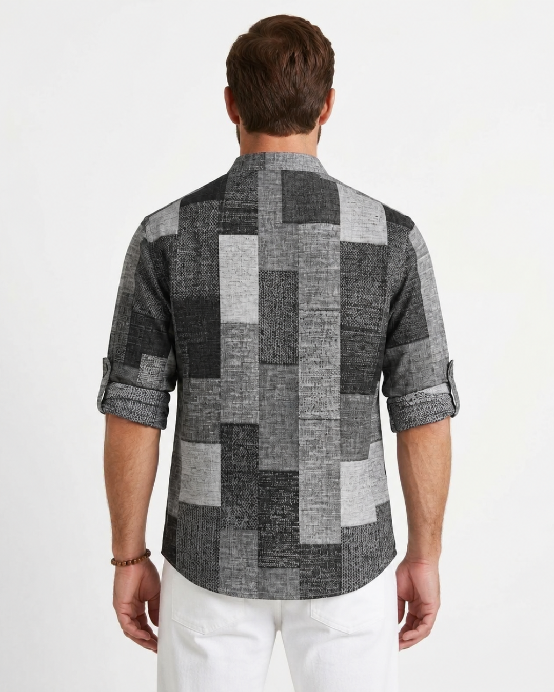 Textured 3D Print Polo Shirt For Men