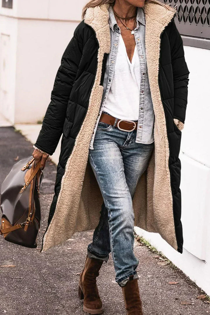 Milena Elegant and Warm Reversible Jacket, view 3 - Elena Harper