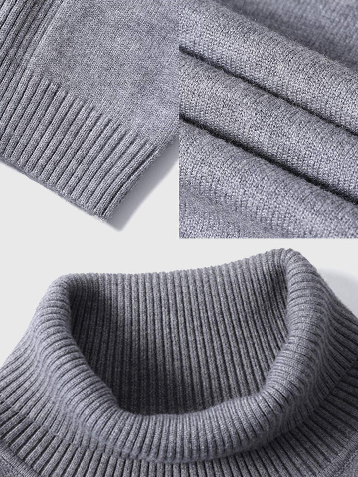 High Neck Polo Sweater