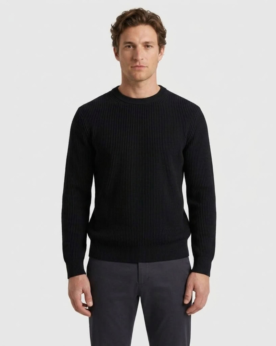 Casual Round Neck Sweater for Men
