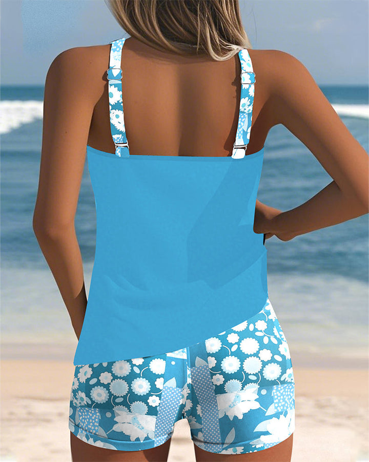Anna Tummy Control Supportive Swim Set with Boxer Bottoms - Elena Harper