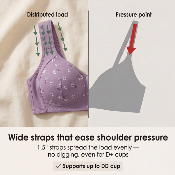 DaisyBra Wireless Front Closure Comfort Bra - Elena Harper