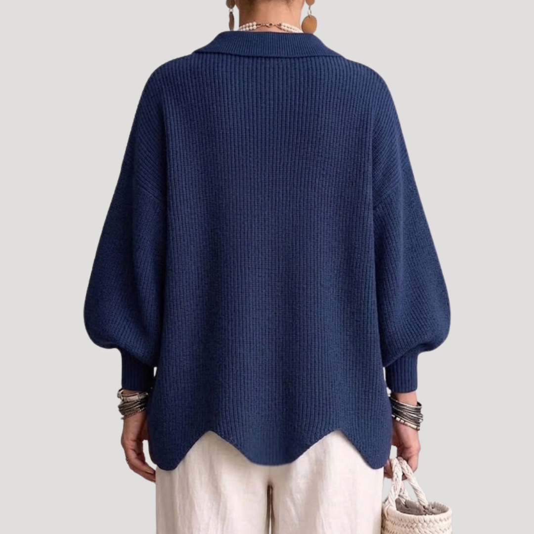 Women's Oversized Buttoned Cardigan