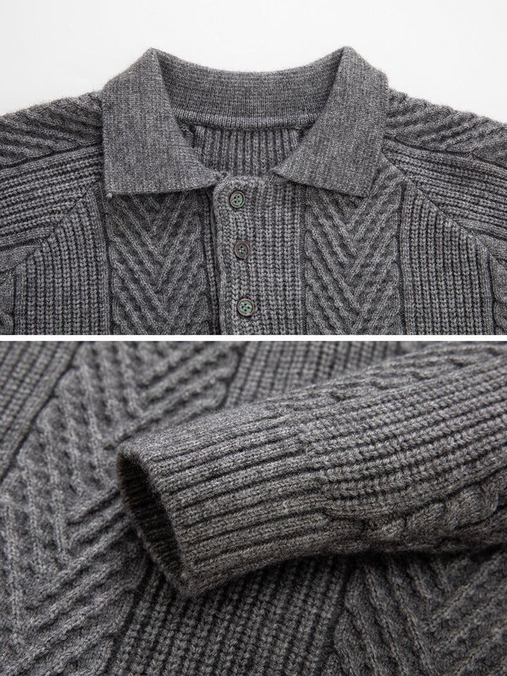 Henley Polo Sweater