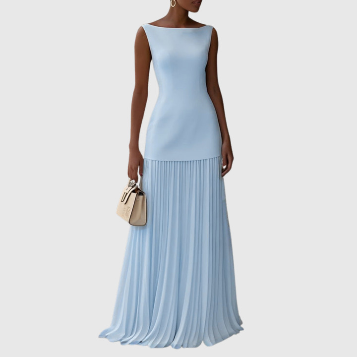 Coralie Pleated Maxi Dress - Elena Harper
