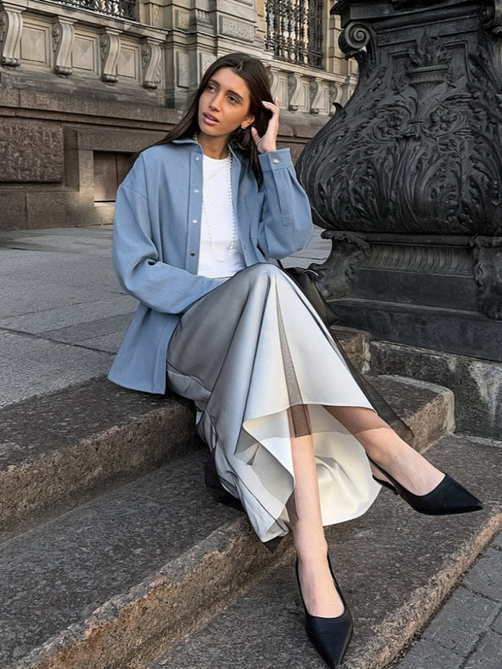 Single-Breasted Dress Shirt, view 2 - Elena Harper