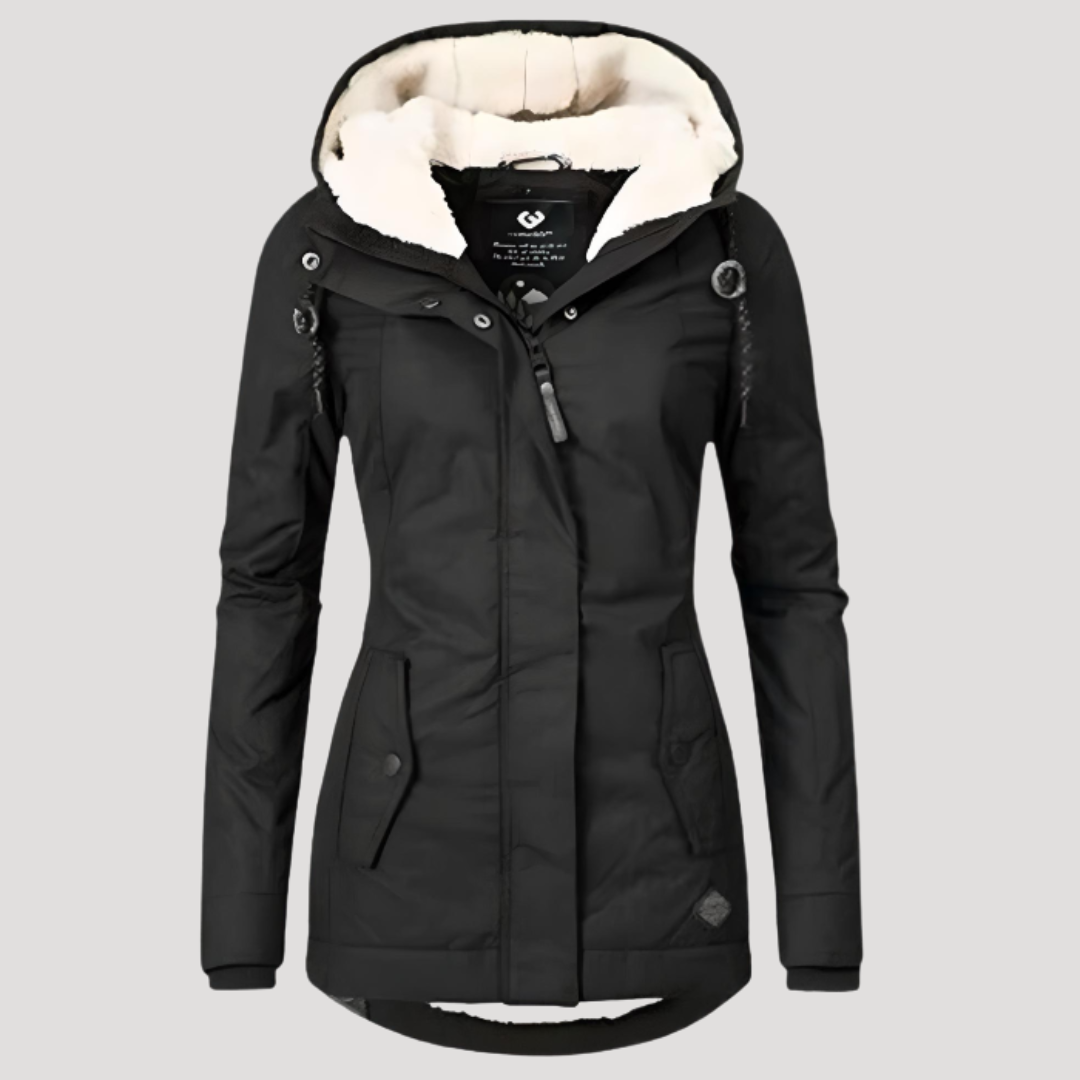 Women's Hooded Borg-Lined Jacket