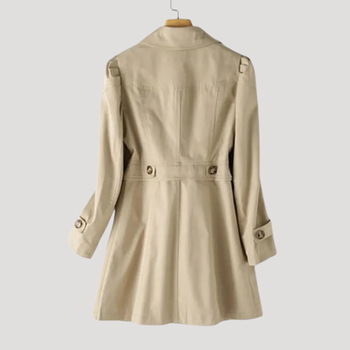 Women's Buttoned Trench Coat