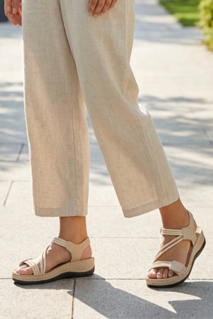 Women's Platform Sandals | Cross Straps