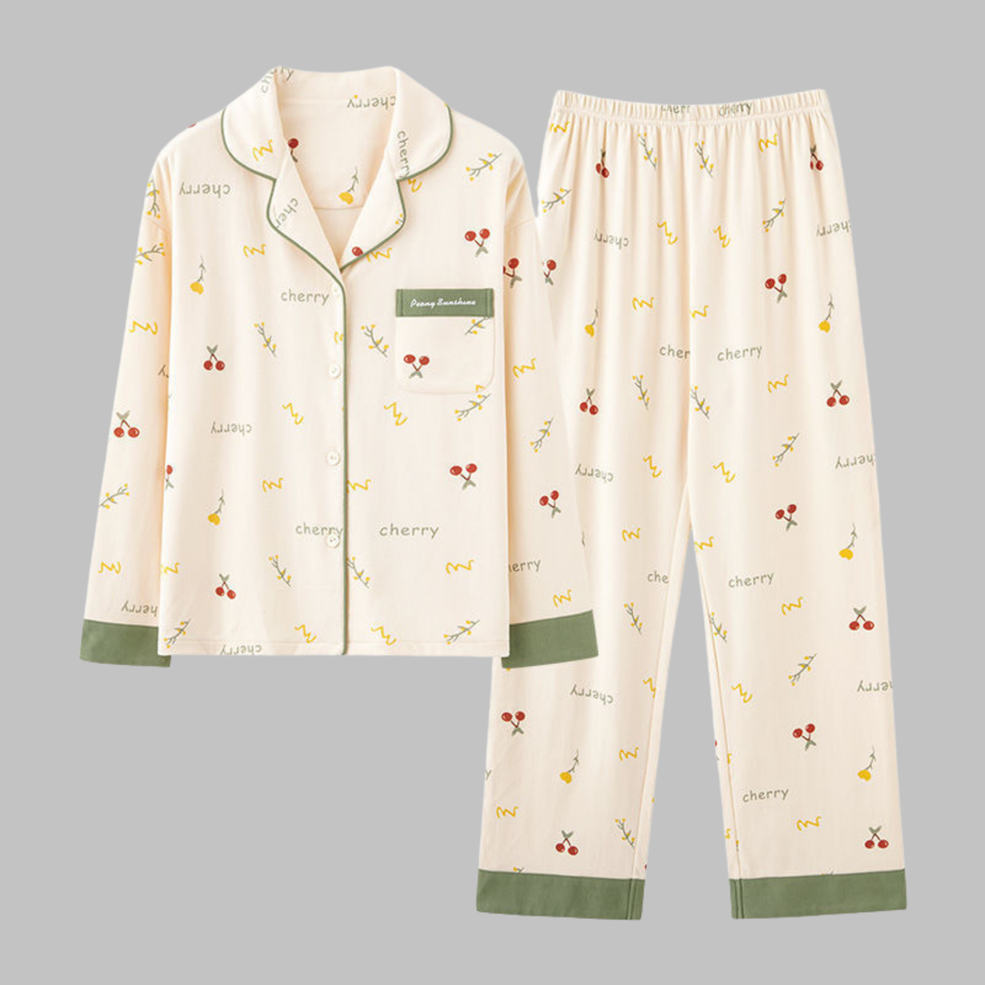COSIMA Cozy Long Sleeve Top and Pants Loungewear Set - Elena Harper