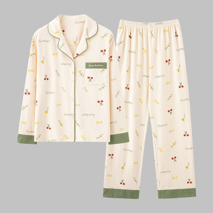 COSIMA Cozy Long Sleeve Top and Pants Loungewear Set - Elena Harper