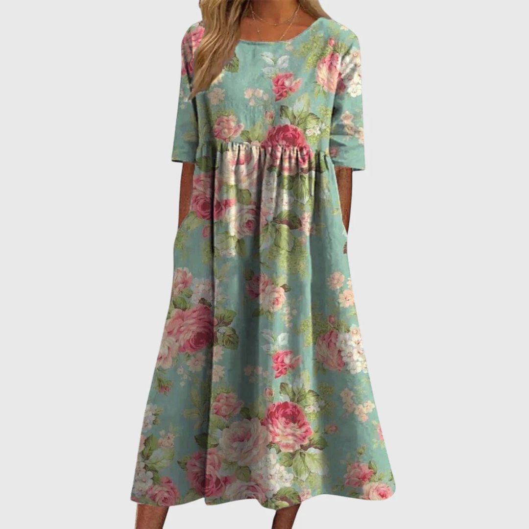 Maya Flattering Dress - Elena Harper