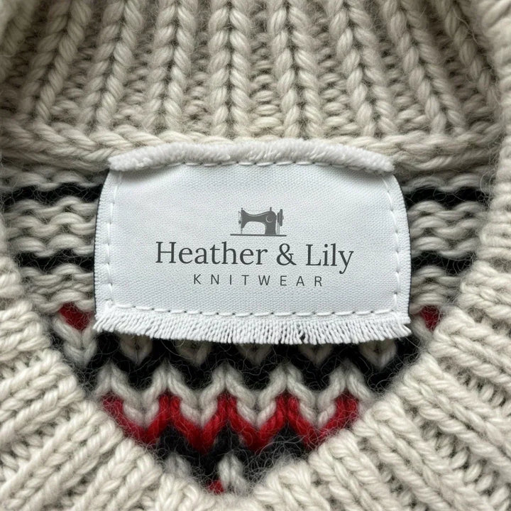 Allison Vintage Icelandic Wool Cardigan - Elena Harper