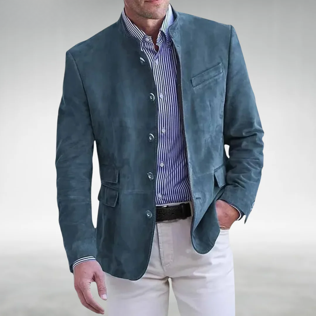 KIAN – MODERN MANDARIN COLLAR BLAZER