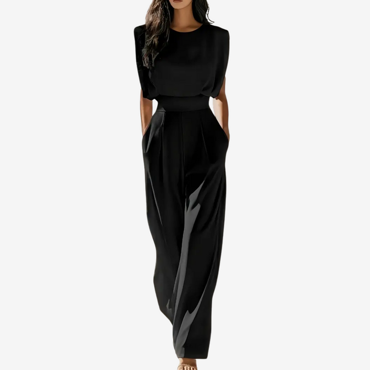 Sofia Jumpsuit with Defined Waist - Elena Harper