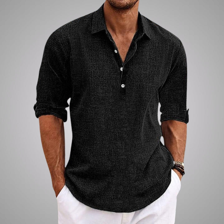 ELENA HARPER™  |  SUMMER LINEN SHIRT FOR MEN
