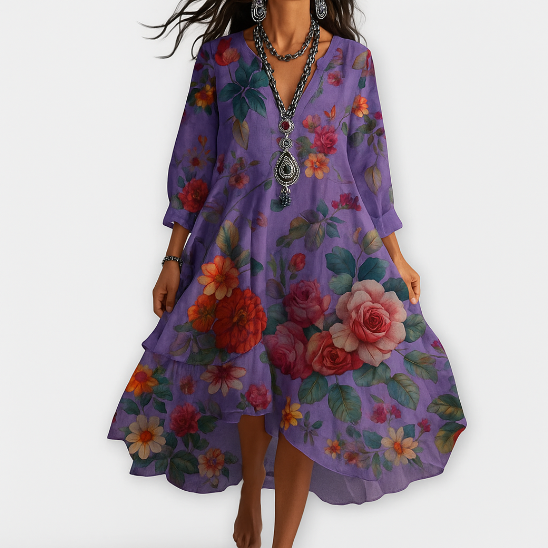 Soraya Breezy Boho Dress With a Body-Flattering Flow - Elena Harper