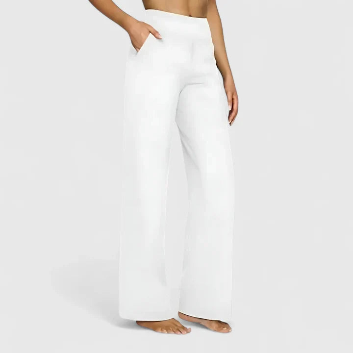 Nadine | Women's Wide Lounge Pants with Stretch Waistband