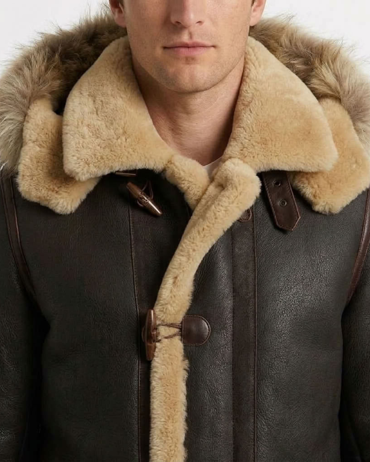Structured Winter Hooded Jacket for Men