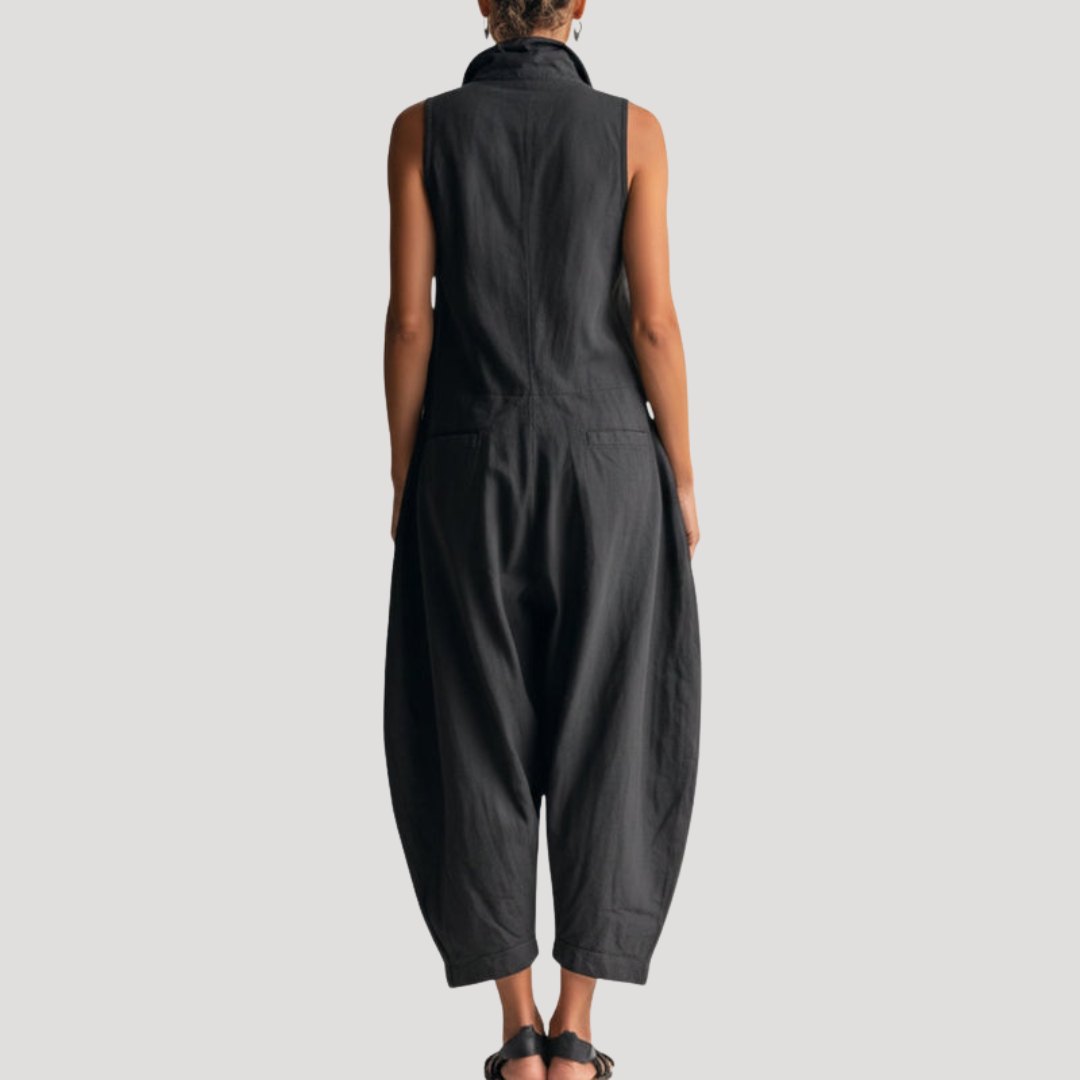 Loose-Fitting Sleeveless Summer Jumpsuit for Women