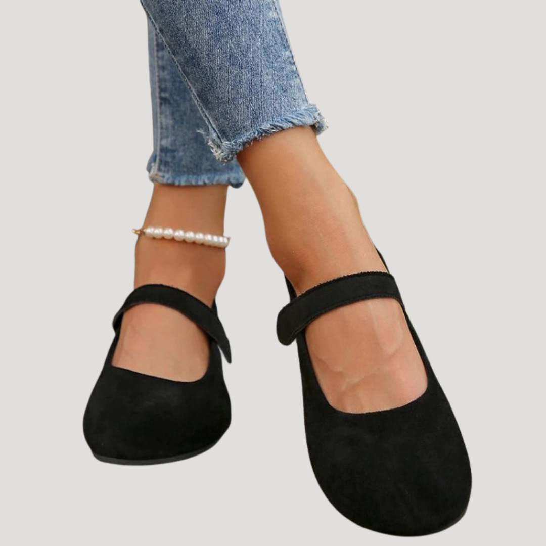 Women's Comfort Ballet Flats with Strap