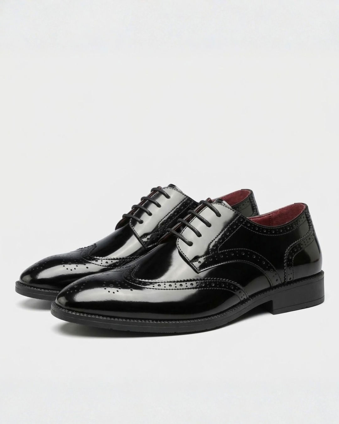 Brogue Lace-Up Dress Shoes For Men