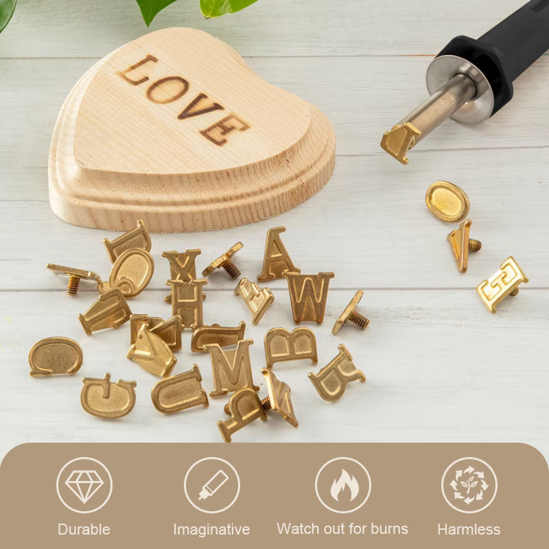 Inscript™ - Stamp Set for Burning on Wood to Personalize Your DIY Projects