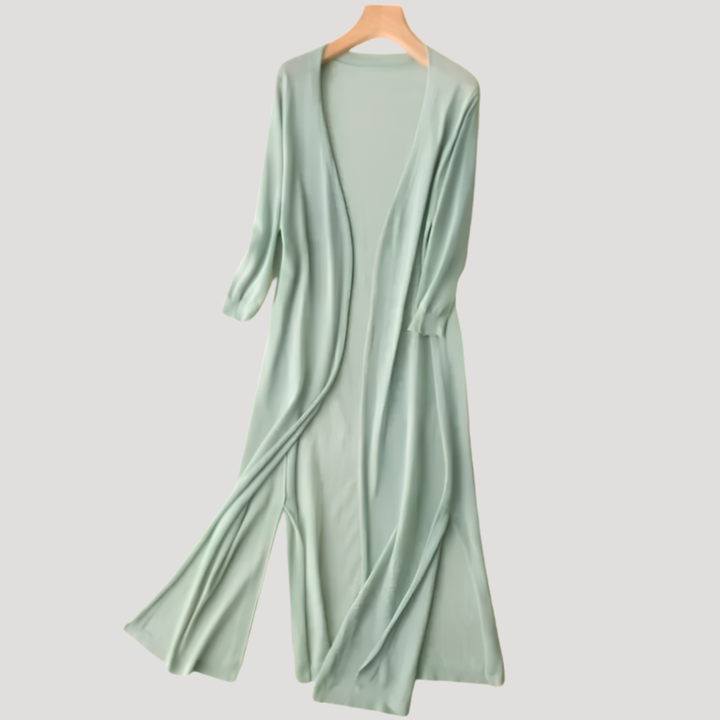Long Open Front Cardigan for Women